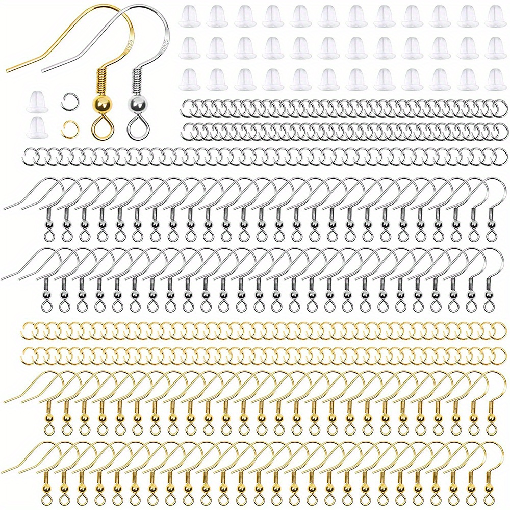600pcs Hypoallergenic Earring Hooks Kit
